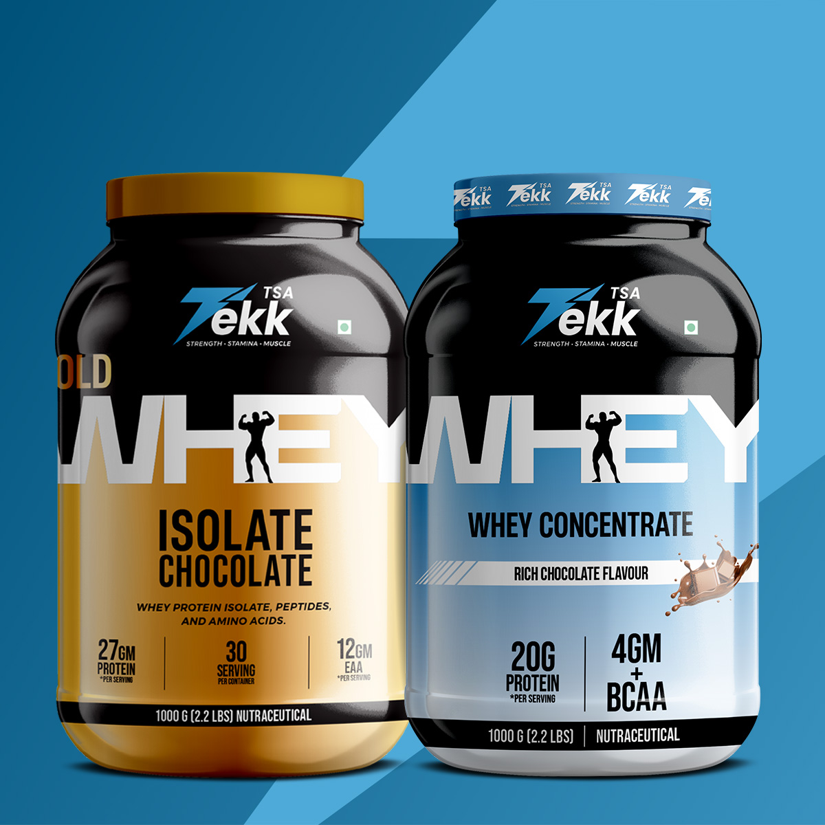 Combo Pack (1kg Each - Chocolate, Concentrate)