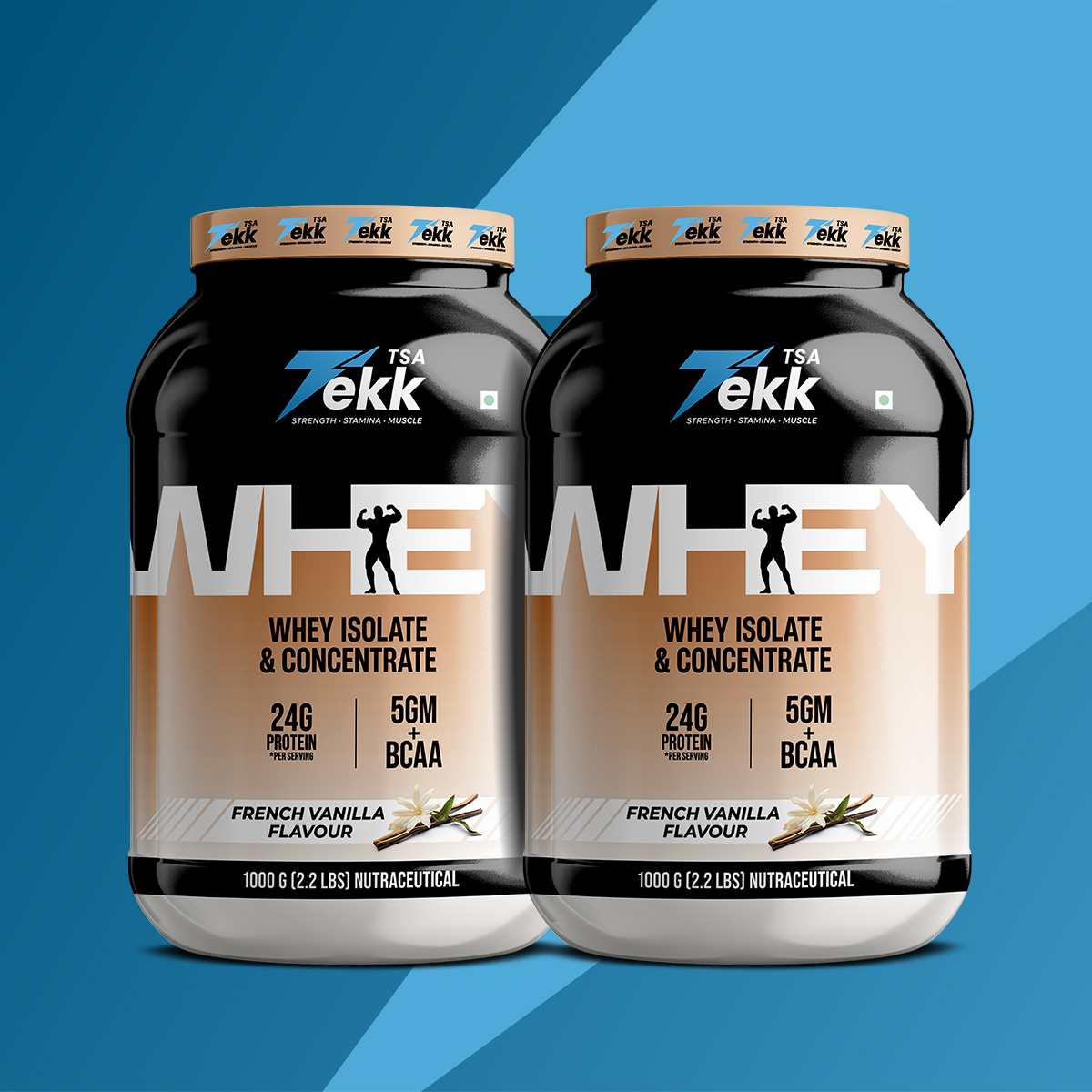 French Vanilla Whey - Twin Pack (1kg+ 1kg)