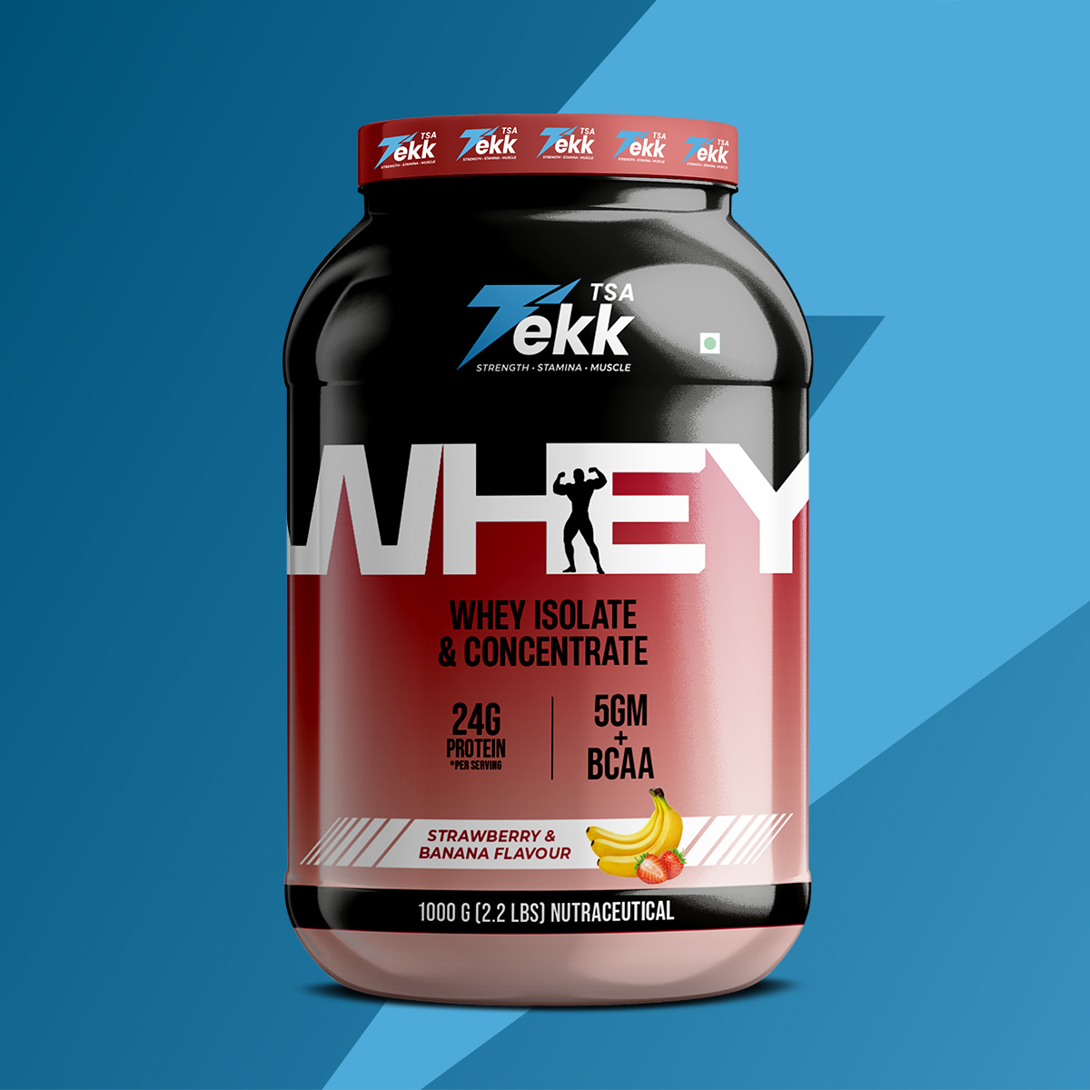 Strawberry + Banana Flavour Whey