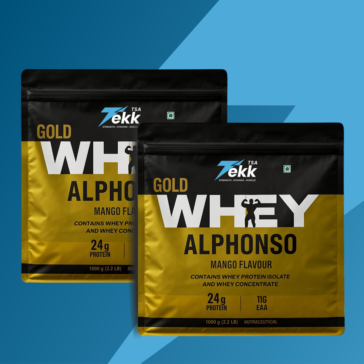 Whey Alphonso (1Kg + 1Kg) Pouch