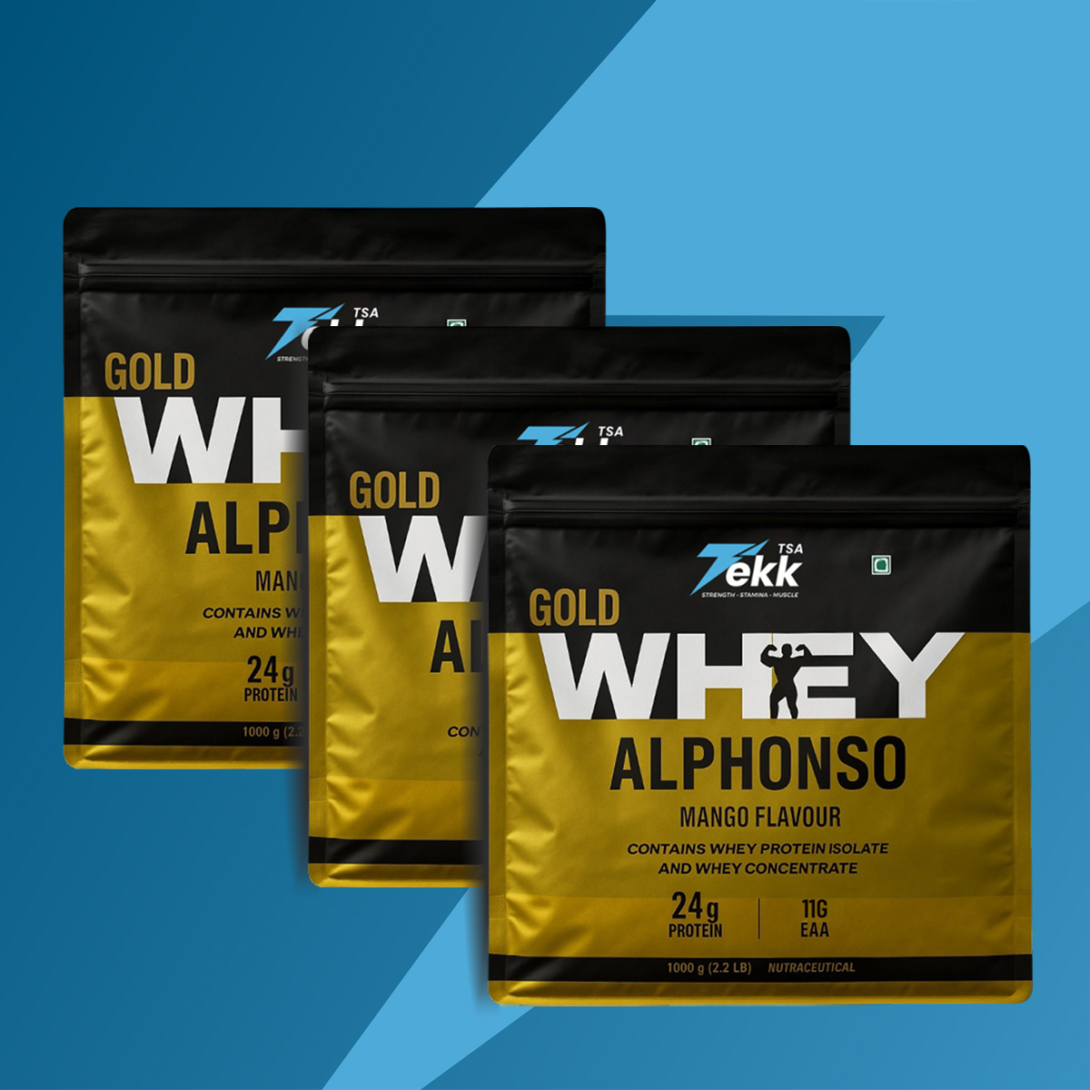 Whey Alphonso (1Kg x 3) Pouch